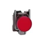 Schneider XB4BVG4 | Pilot light, metal, red, Ø22, plain lens with integral LED, 110…120 VAC