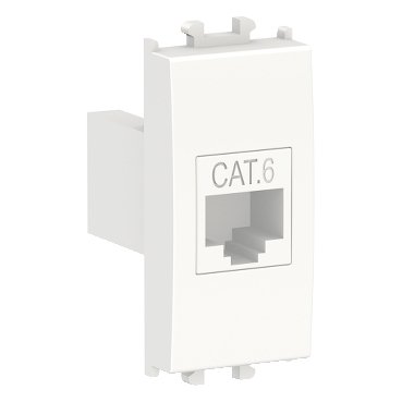 Schneider LMR6233001 | Easy Styl - 1 module Data Socket Cat 6 - White