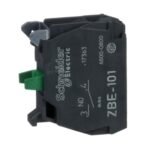 Schneider ZBE101 Harmony | Single contact block, silver alloy, screw clamp terminal, 1 NO