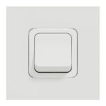 Schneider NU322518 | Switch, New Unica, mechanism, 2-pole 1-way, 20A, 2 modules, screw terminals, untreated, IP4X, white