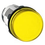 Schneider XB7EV05MP Harmony | Monolithic pilot light, plastic, yellow, Ø22, integral LED, 230…240 V AC
