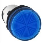 Schneider XB7EV06MP Harmony | Monolithic pilot light, plastic, blue, Ø22, integral LED, 230…240 V AC