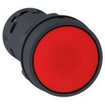 Schneider XB7NA42 | Monolithic push button, plastic,red, Ø22, spring return, unmarked, 1 NC