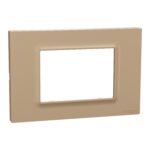 Schneider M3TB03_BRZ | Cover frame, Miluz E, 3 gang, Bronze